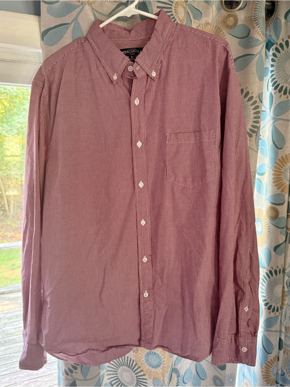 J. Crew Mercantile Flex Men's Button-Down Shirt - Wine
